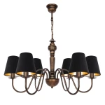 Patynowany elegancki żyrandol klasyczny GOLDSUN AB 1335G/24/53 6-ramienny