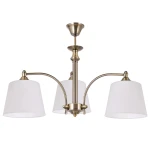 Krótki żyrandol do sypialni patynowany CAMELIA 615-3/C/01 3-płomienny