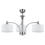 Niski żyrandol glamour srebrny MAGNOLIA 615-3/CH/M/01 3-ramiennuy