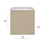 Abażur do lampy sześcian 1K-E27 cappuccino 12/12 wys 12     