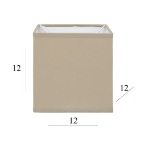 Abażur do lampy sześcian 1K-E27 cappuccino 12/12 wys 12     