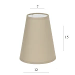 ABAŻUR do żyrandola stożek 2S-E14 cappuccino 7/12 wys 15