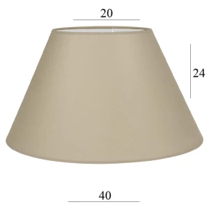 ABAŻUR w kolorze cappuccino do lampy stojącej 6S 20/40 wys 24 