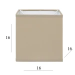 Abażur do lampki sześcian 2K-E27 cappuccino 16/16 wys 16       