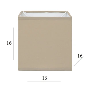 Abażur do lampki sześcian 2K-E27 cappuccino 16/16 wys 16       