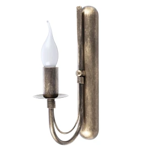 Kinkiet do salonu stare złoto JEWESOS 12047/22 postarzana lampa na ścianę