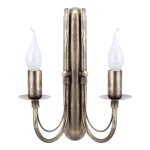 Kinkiet 2-punktowy na ścianę do przedpokoju JEWESOS 12046/22 stare złoto