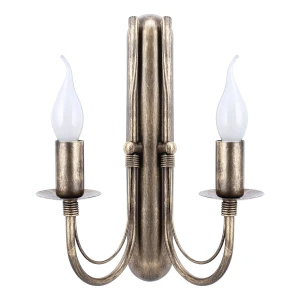 Kinkiet 2-punktowy na ścianę do przedpokoju JEWESOS 12046/22 stare złoto