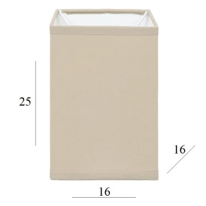 Abażur do lampki sześcian beżowy 2K-E27 beż 16/16 wys 16