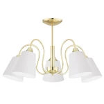 Złota lampa sufitowa klasyczna JULIET 1O3335 W5 ZL/01/Le