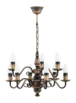 Żyrandol dwupiętrowy klasyczny VELOTE 1O3487/W9/PAT/Le 9-płomienny