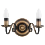 Kinkiet dwupłomienny w kolorze starego złota VELOTE 1O3481/K2/PAT/Le