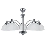 Żyrandol ze szklanymi kloszami CAMELIA 615-5/CH/C/K 5-płomienny 