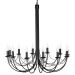 Oryginalny duży żyrandol do salonu lub restauracji PORSE 13522/KA 12-ramienny 
