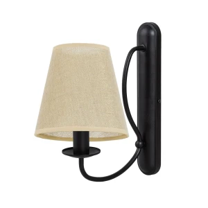 Elegancki kinkiet czarny OLIVER O3050 K1 CZA/AB/07/Le