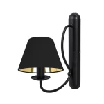 Stalowa czarna lampa ścienna OLIVER O3050 K1 CZA/1S/63/Le