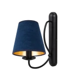 Kinkiet z granatowym abażurem OLIVER O3050 K1 CZA/AB/55/Le