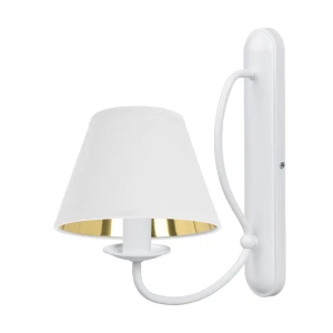 Elegancka biała lampa na ścianę OLIVER O3050 K1 BIA/1S/62/Le