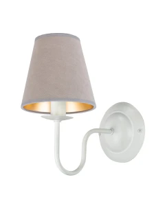 Lampa ścienna biała do korytarza GOLDSUN AB 1338G/26/56