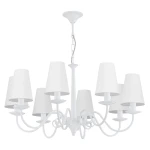 Biała lampa wisząca 8-ramienna ASTOR 2S 1O2898 W8 BIA/2S/Le