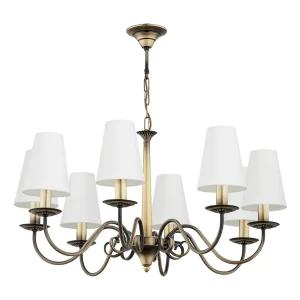 Klasyczny patynowany żyrandol do salonu ASTOR 2S 1O2898 W8 PAT/2S/Le