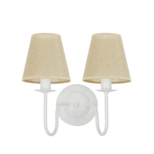 Dwupunktowa lampa ścienna biała GOLDSUN AB 1339G/26/07