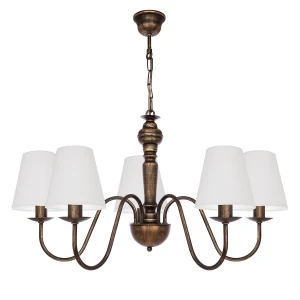 Lampa z białymi abażurami do salonu GOLDSUN AB 1336G/24/01