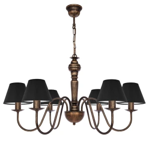 Rustykalna lampa sufitowa wisząca GOLDSUN 1S 1335G/24/14 6-ramienna