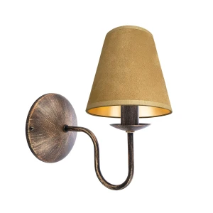 Kinkiet z abażurem w kolorze miodowym GOLDSUN AB 1338G/24/57