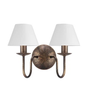 Kinkiet z abażurem białym GOLDSUN 1S 1339G/24/01