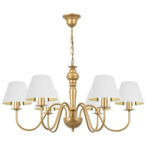 Żyrandol do pokoju w stylu tradycyjnym GOLDSUN AB 1335G/17/62 6-ramienny