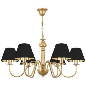 Sześciopunktowa lampa sufitowa do eleganckiego salonu GOLDSUN AB 1335G/17/63