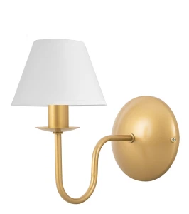 Lampa ścienna złoto-biała GOLDSUN 1S 1338G/17/01