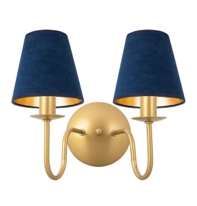 Nowojorski kinkiet podwójny złoty GOLDSUN AB 1339G/17/55