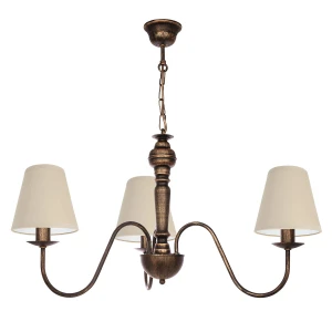 Rustykalna lampa do jadalni GOLDSUN AB 1337G/24/03  3-ramienny