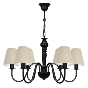 6-ramienny żyrandol klasyczny czarny GOLDSUN AB 1335G/27/03