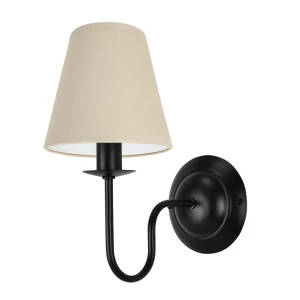 Pojedyncza lampka ścienna do korytarza czarna GOLDSUN AB 1338G/27/03