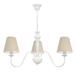 Żyrandol potrójny beżowo-biały GOLDSUN AB 1337G/26/03