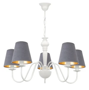 Lampa sufitowa do salonu w klasycznym stylu GOLDSUN AB 1336G/26/51 5-ramienny