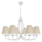 Żyrandol w stylu klasycznym do eleganckiego jasnego pokoju OLIVER O3058 W8 BIA/AB/03/Le 