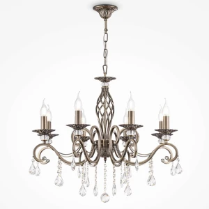 Ekskluzywny kryształowy żyrandol do salonu GRESA RC1247-PL-08-R/MA 8-ramienny