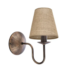 Kinkiet z abażurem z juty GOLDSUN AB 1338G/24/23