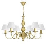 Złota lampa sufitowa do salonu AMELIA  O3586 W6 ZL/1S/01 6-płomienna