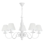 Żyrandol sufitowy 5-ramienny biały AMELIA 1S O3585 W5 BIA/1S/01