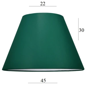 Duży zielony abażur do lampy stojącej 8S BUTELKOWA ZIELEŃ 45cm