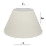 ABAŻUR do lampki 4S-E27 w kolorze ecru 15/30 wys 16