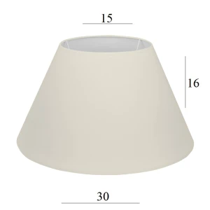 ABAŻUR do lampki 4S-E27 w kolorze ecru 15/30 wys 16