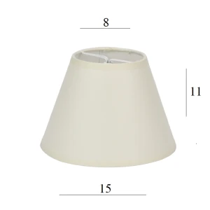 ABAŻUR klosz do lampy 1S-E14 ecru 8/15 wys 11 