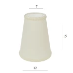 ABAŻUR do lampy stożek 2S-E14 ecru 7/12 wys 15 