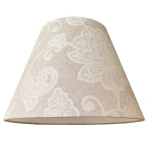 Abażur do lampy z lnu z kwiatowym wzorem 8S E27 22/45 wys 30 ARABESKA 022
